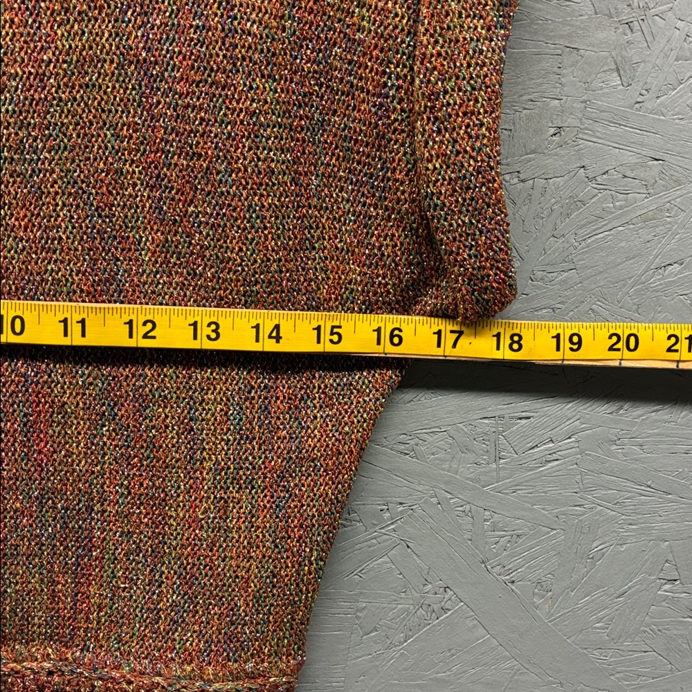 Phyllis Sues Women's S Vintage 1970s Hand Woven Chunky Knit Sweater Top - Picture 5 of 7